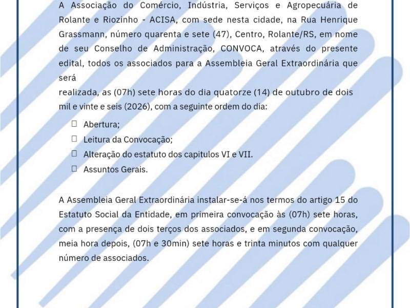 ASSEMBLEIA GERAL